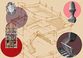 Fachada del Palacio de los Marqueses de Montortal, en la plaza de Tetuán de Valencia.