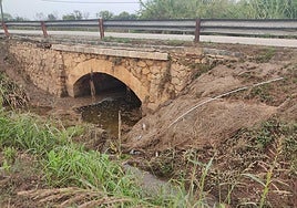 Barranco de Barxeta junto a la pedanía de Cogullada en Carcaixent.