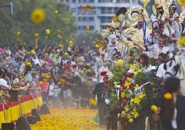 Batalla de flores de la Feria de Julio.
