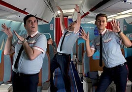 Carlos Areces, Javier Cámara y Raúl Arévalo.