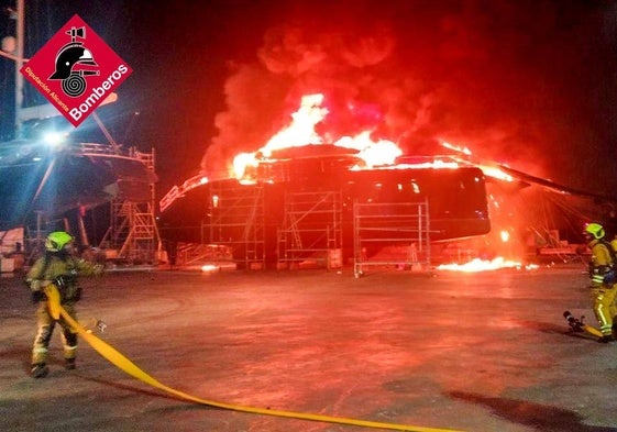 Imagen del incendio.