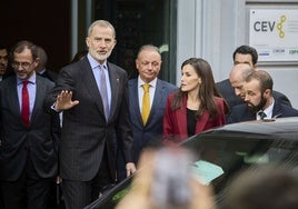 Los Reyes, tras la reunión que mantuvieron en la CEV el pasado marzo con organizaciones empresariales y agentes sociales para hablar de la situación tras la dana.