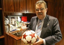 Juan Bautista Soler, durante su etapa como presidente del Valencia.
