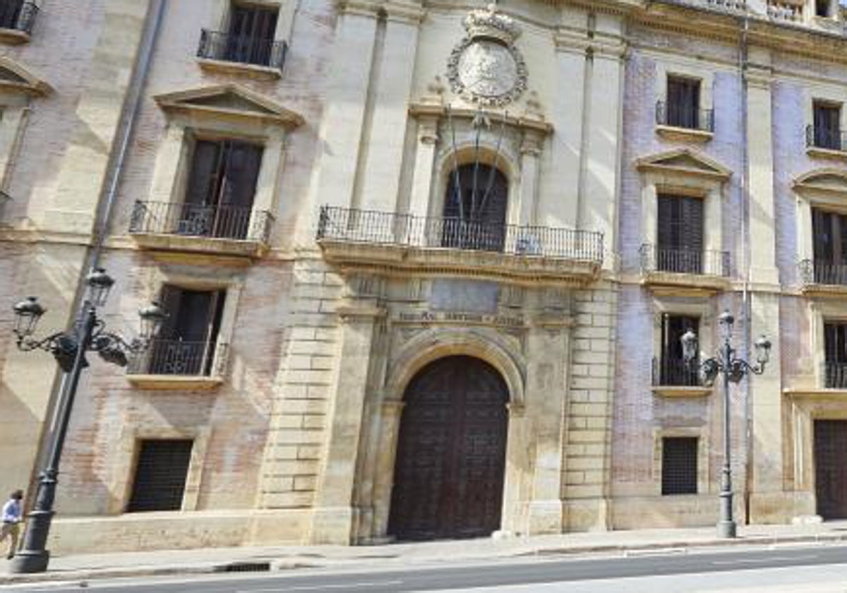 Fachada del Tribunal Superior de Justicia de la Comunitat Valenciana.