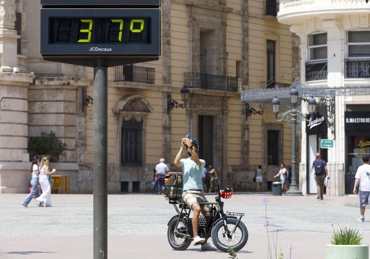 Calor en la ciudad de Valencia.