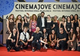 Los premiados en el festival Cinema Jove.