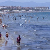 Una playa de Valencia, imagen de archivo.