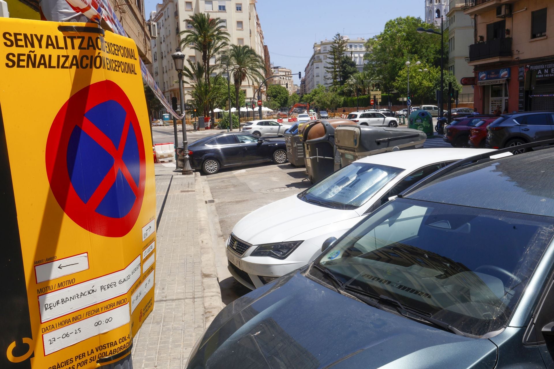 FOTOS | La avenida Pérez Galdós, lista para arrancar las obras de remodelación
