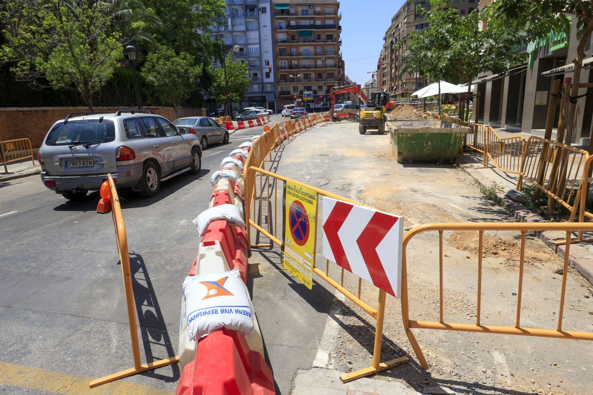 FOTOS | La avenida Pérez Galdós, lista para arrancar las obras de remodelación