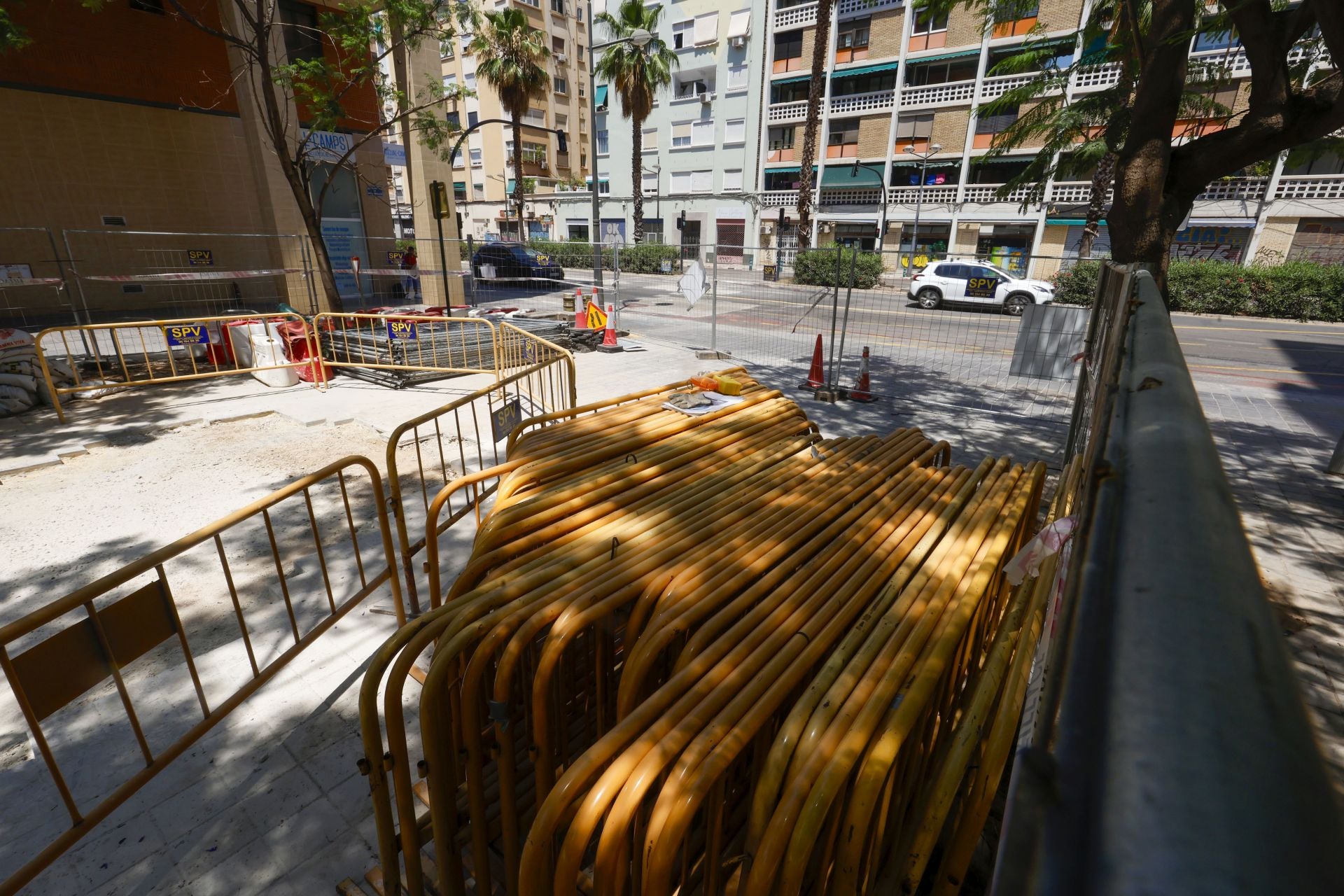 FOTOS | La avenida Pérez Galdós, lista para arrancar las obras de remodelación