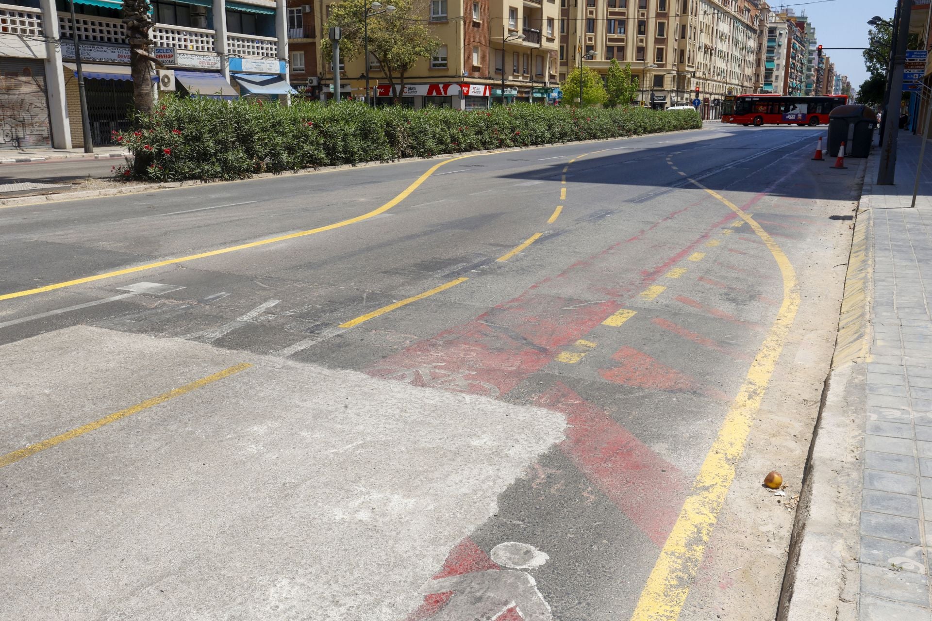 FOTOS | La avenida Pérez Galdós, lista para arrancar las obras de remodelación