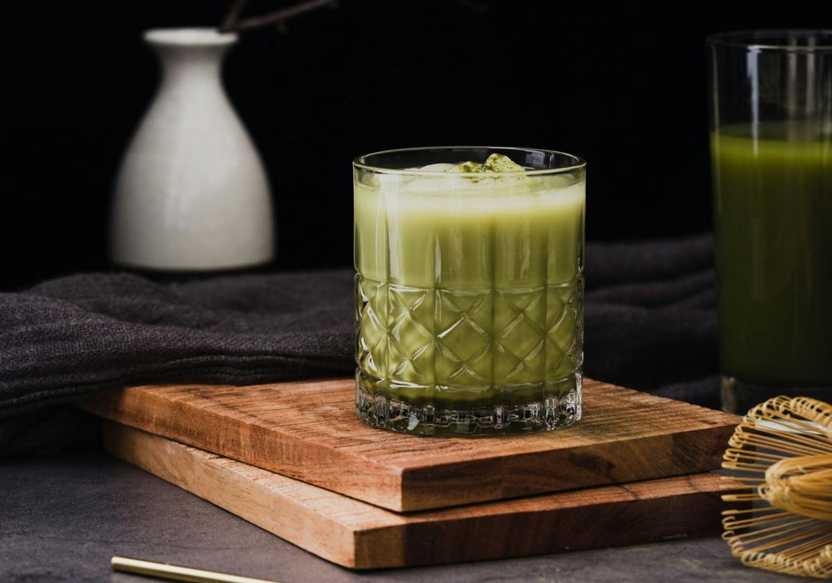 Una bebida veraniega preparada con matcha