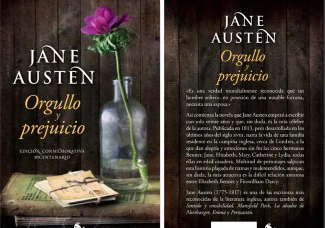 Edición especial del libro 'Orgullo y prejuicio', de Jane Austen.