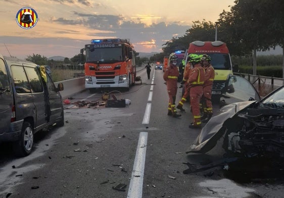 Accidente en el que perdió la vida Enrique y su esposa Francisca.