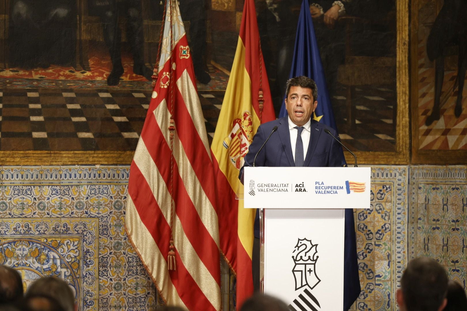 FOTOS | Carlos Mazón presenta el plan de reconstrucción tras la dana