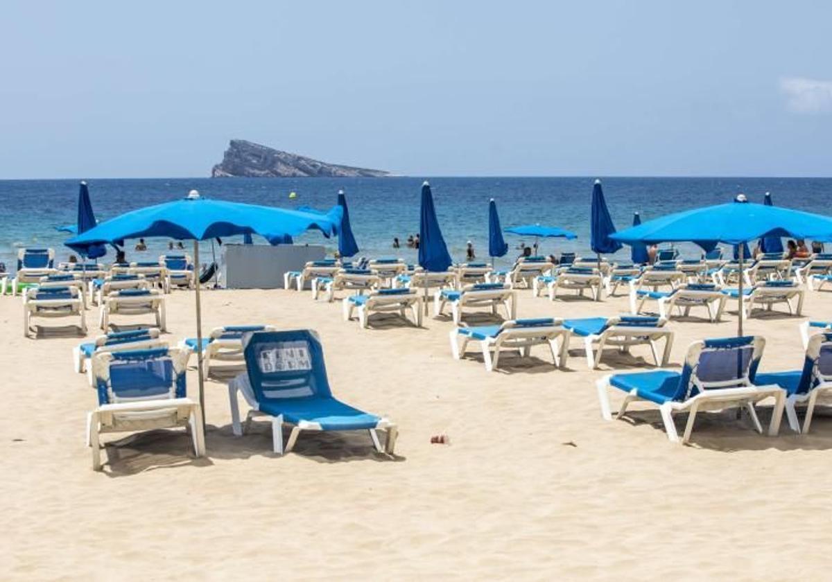 Playa de Levante de Benidorm.