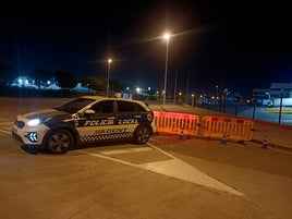 Un control de la Policía Local de Sagunto.