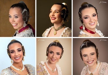 Las candidatas a fallera mayor de Valencia 2026