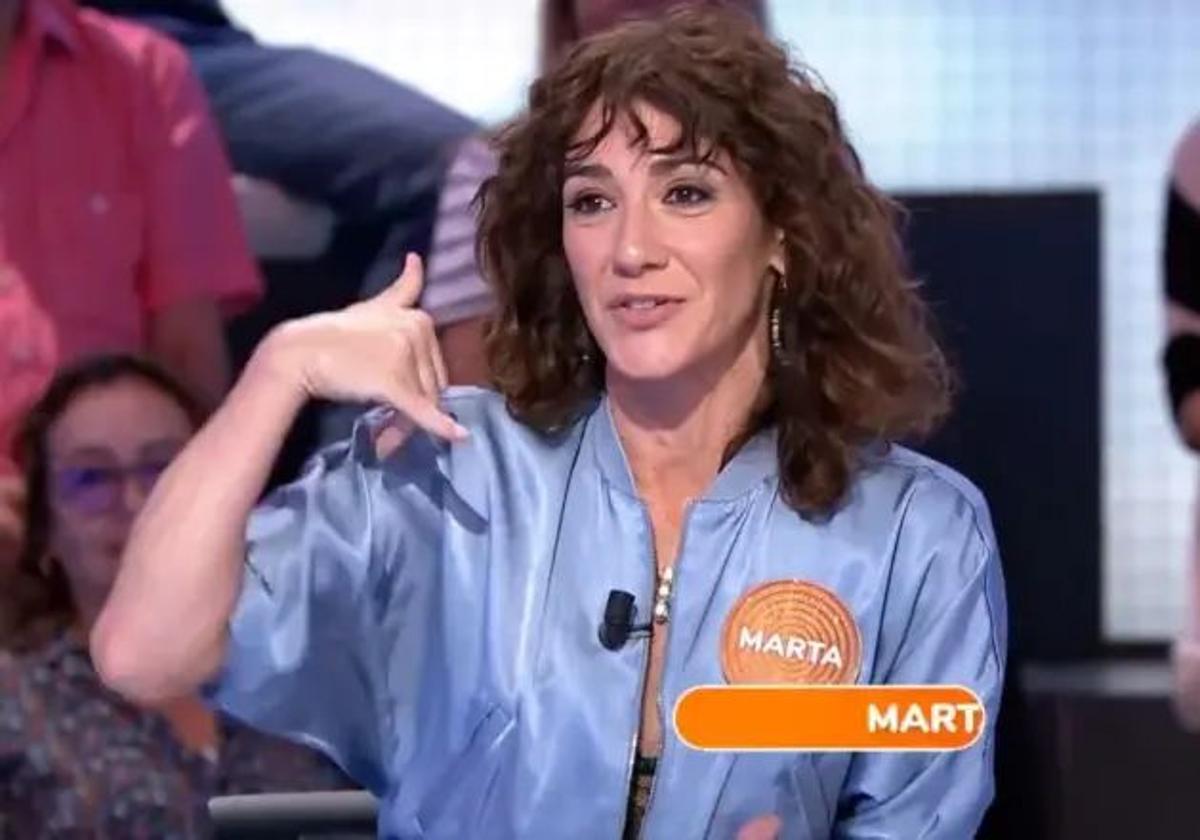 Marta Poveda, invitada de 'Pasapalabra'.