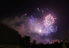 Una imagen de la Nit del Foc en las Fallas de 2023.