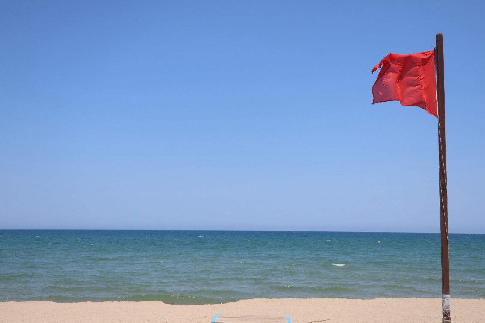 FOTOS | Playas cerradas este miércoles en Valencia