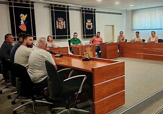 Un momento de la reunión.