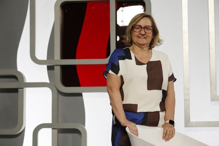 Eugenia Garrigues, en el plató de LAS PROVINCIAS.