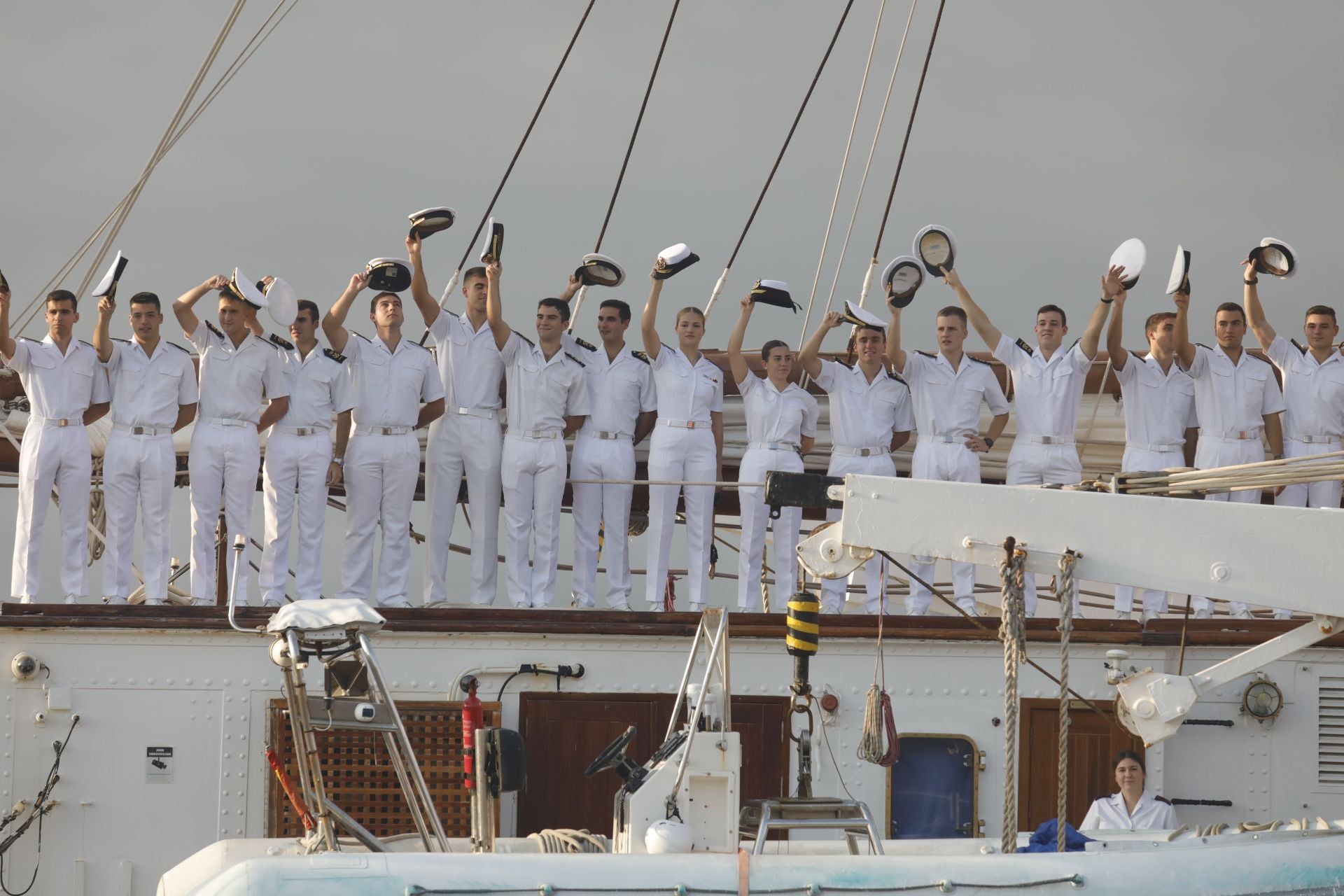 Fotos: La princesa Leonor llega a Gijón en el Juan Sebastián de Elcano