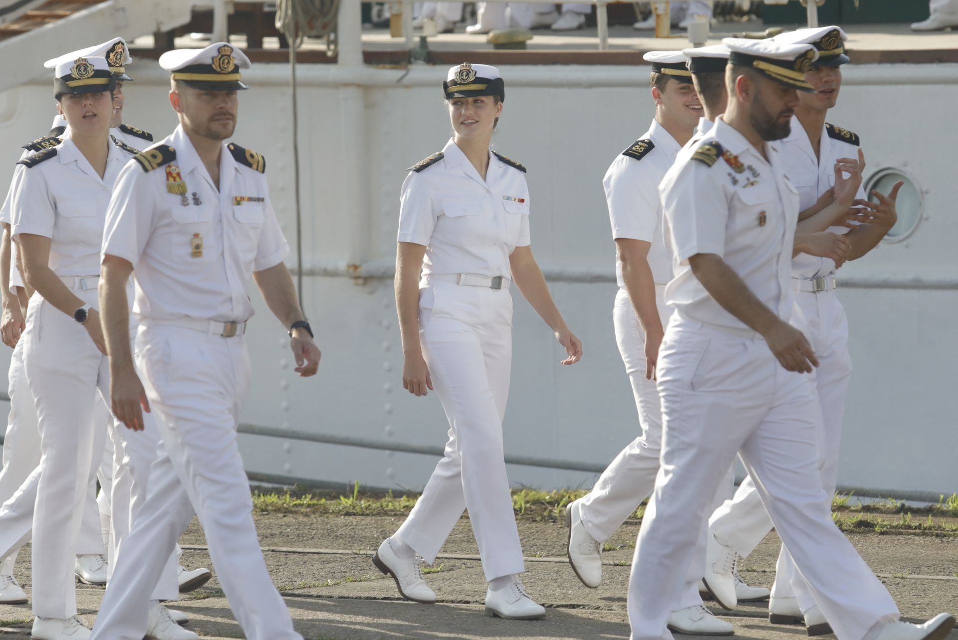 Fotos: La princesa Leonor llega a Gijón en el Juan Sebastián de Elcano