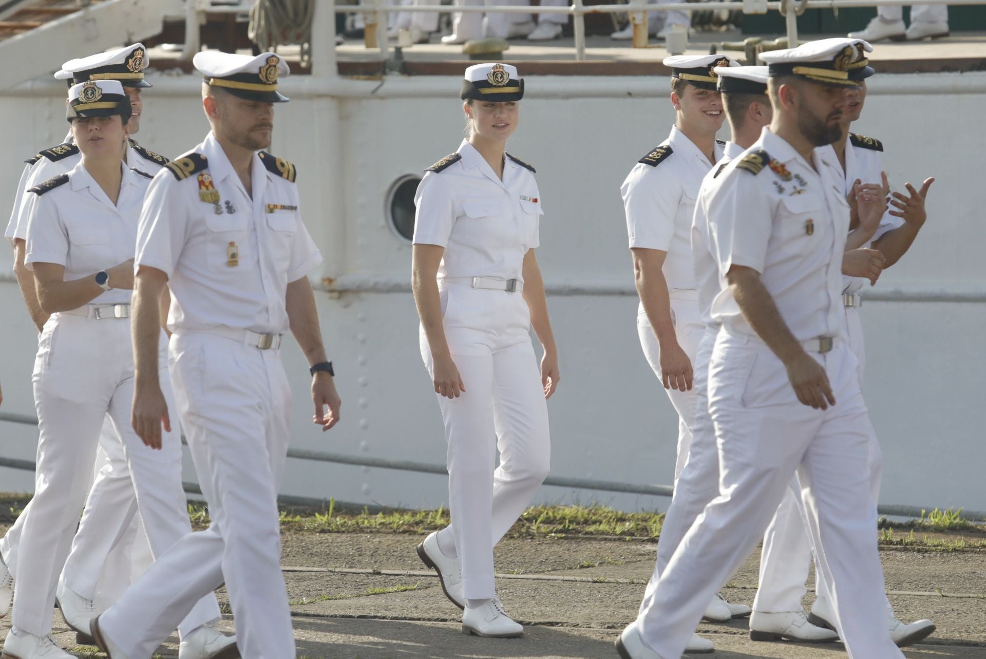 Fotos: La princesa Leonor llega a Gijón en el Juan Sebastián de Elcano