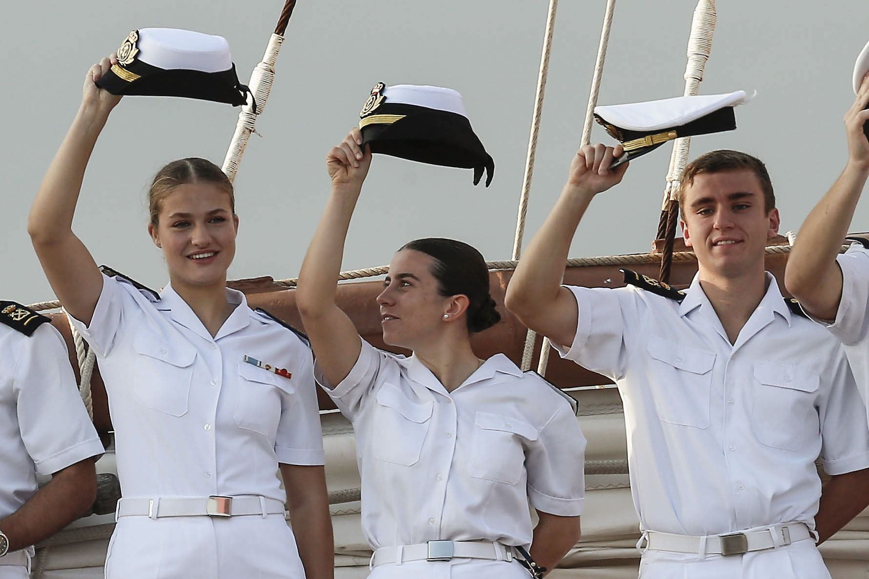 Fotos: La princesa Leonor llega a Gijón en el Juan Sebastián de Elcano