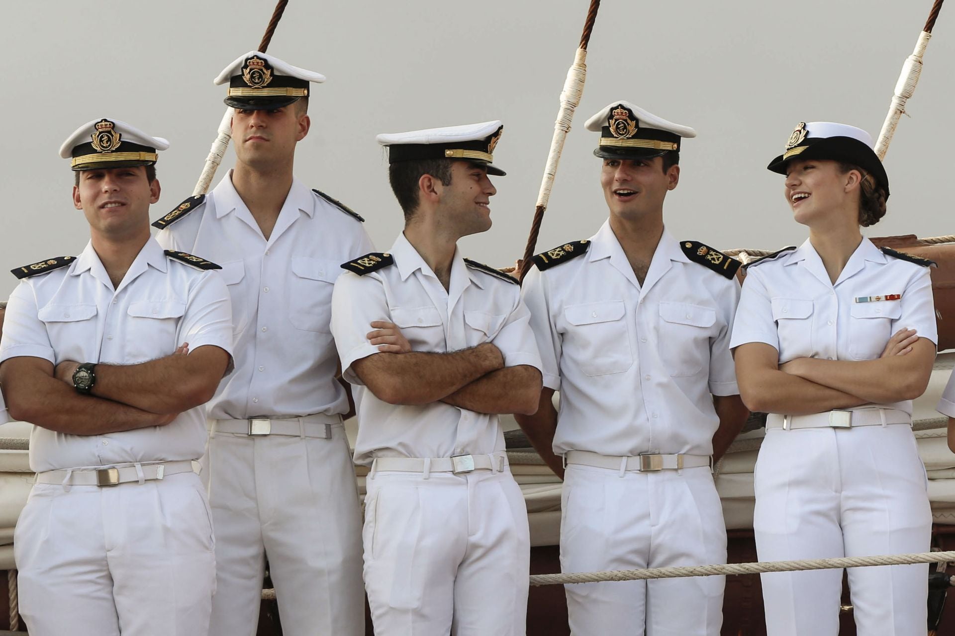 Fotos: La princesa Leonor llega a Gijón en el Juan Sebastián de Elcano