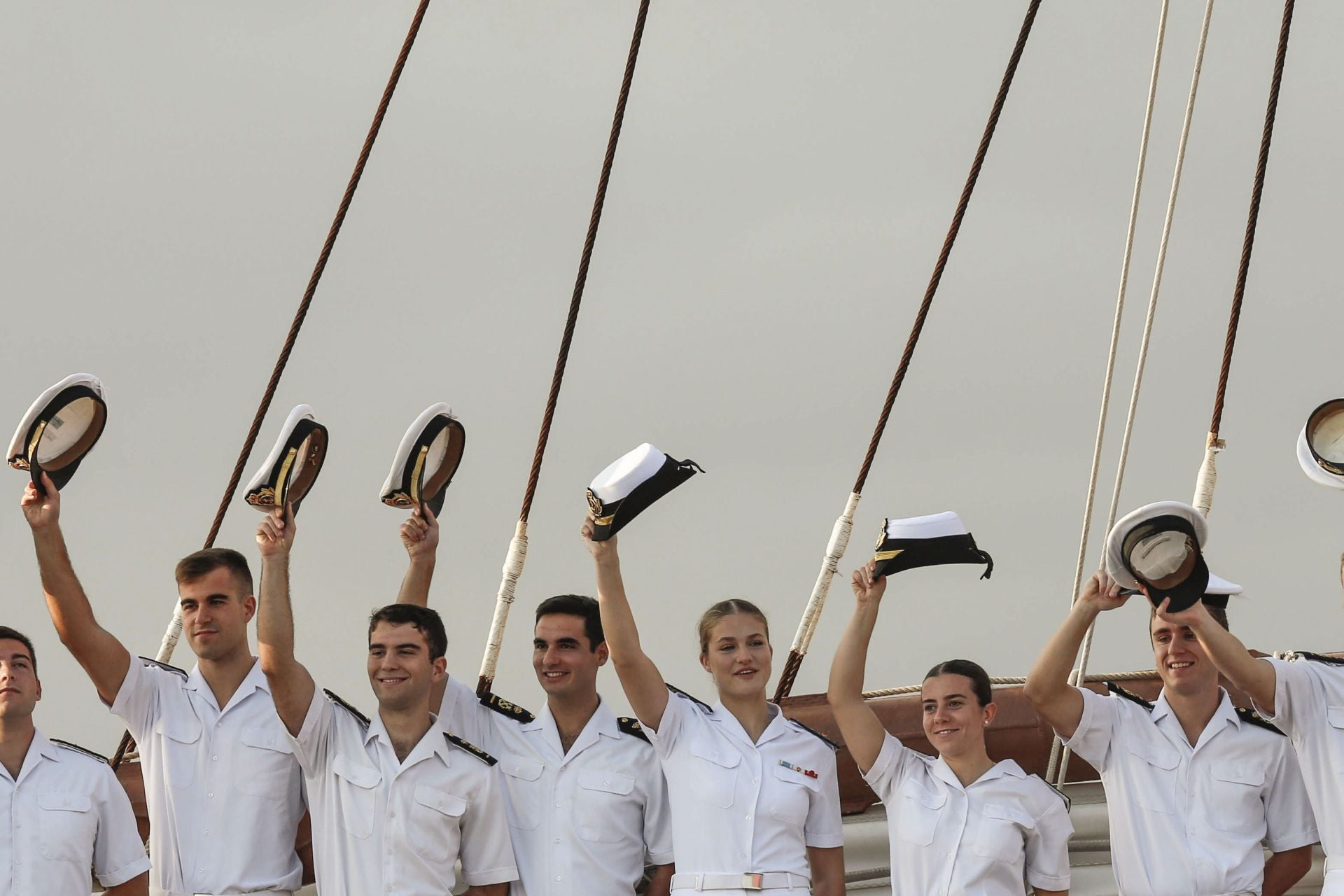 Fotos: La princesa Leonor llega a Gijón en el Juan Sebastián de Elcano