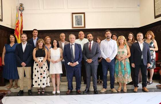 Visita del ministro al ayuntamiento.