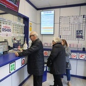 Una administración de lotería en una imagen de archivo.