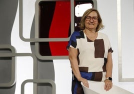 Eugenia Garrigues, en el plató de LAS PROVINCIAS.