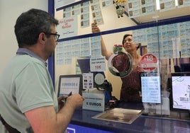 Una administración de lotería en una imagen de archivo.