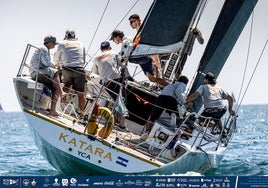 La embarcación Kátara, durante la competición