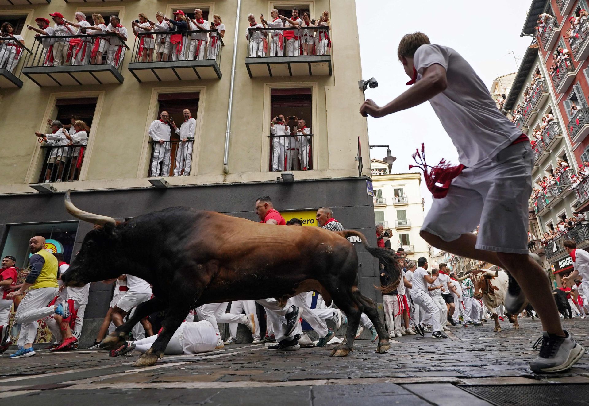 El primer encierro de San Fermín 2025, en imágenes