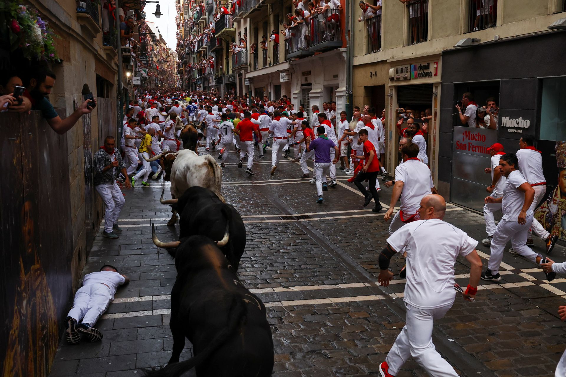 El primer encierro de San Fermín 2025, en imágenes