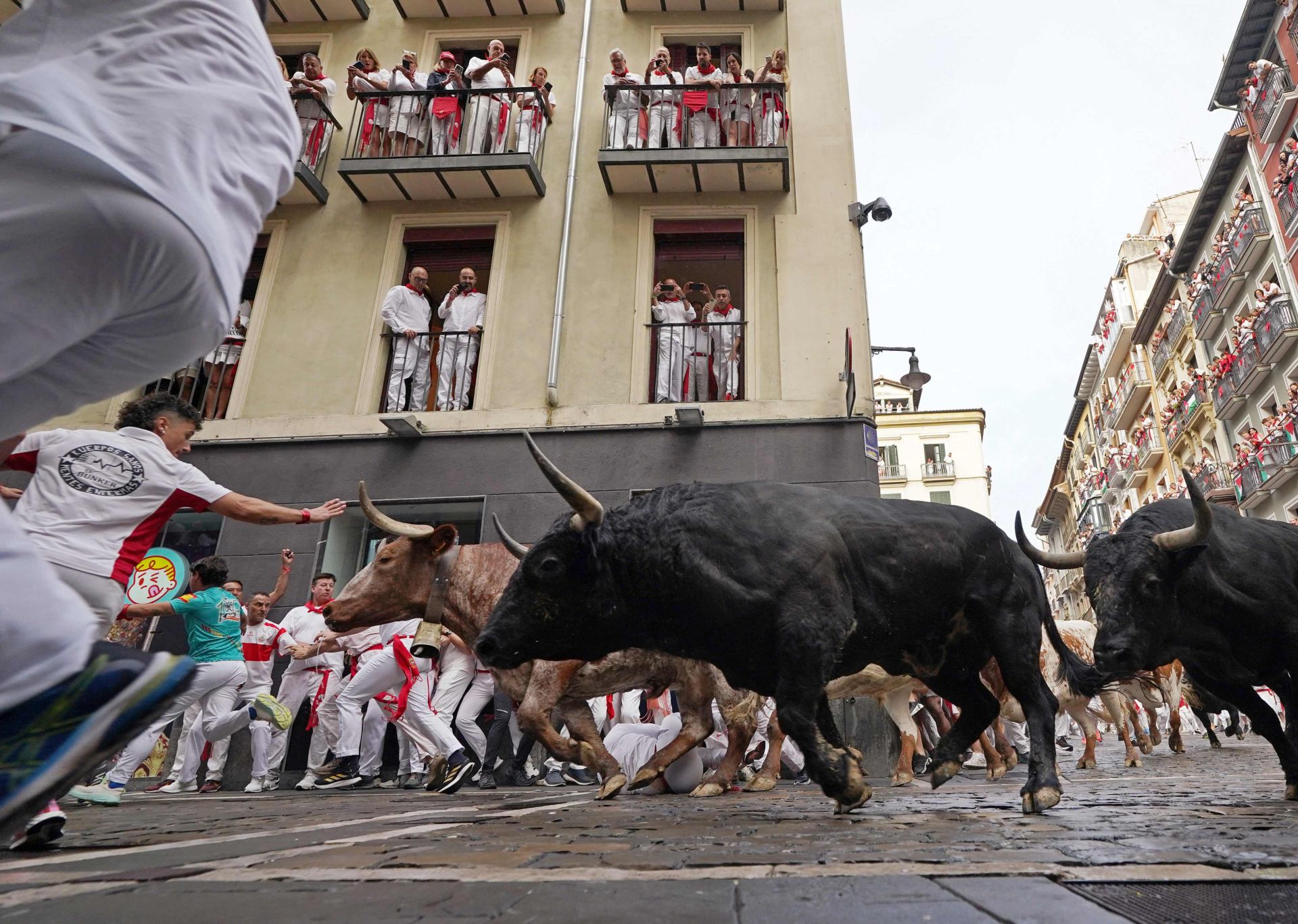 El primer encierro de San Fermín 2025, en imágenes