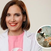 La nutricionista Boticaria García y un ejemplo de desayuno.