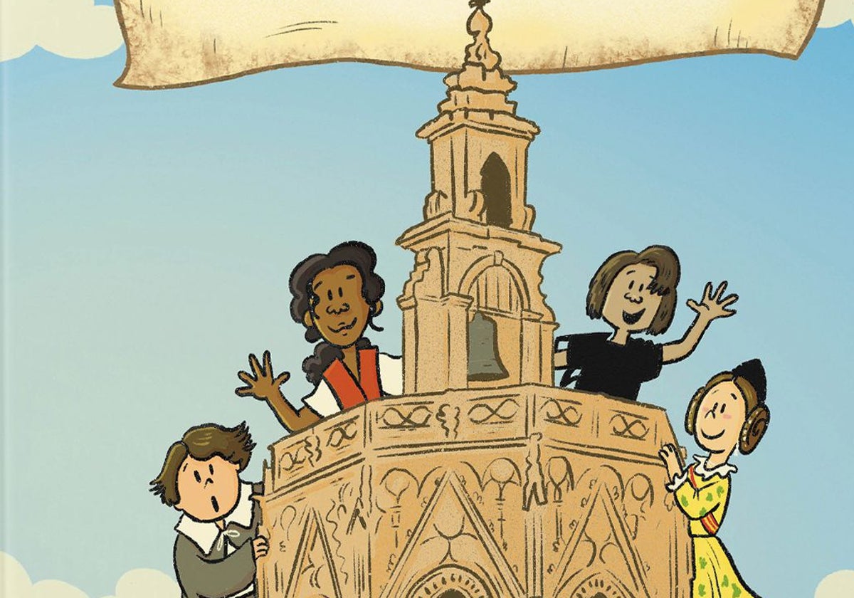 Ilustración de Javier Alfonso en el libro 'Historia ilustrada de Valencia'.
