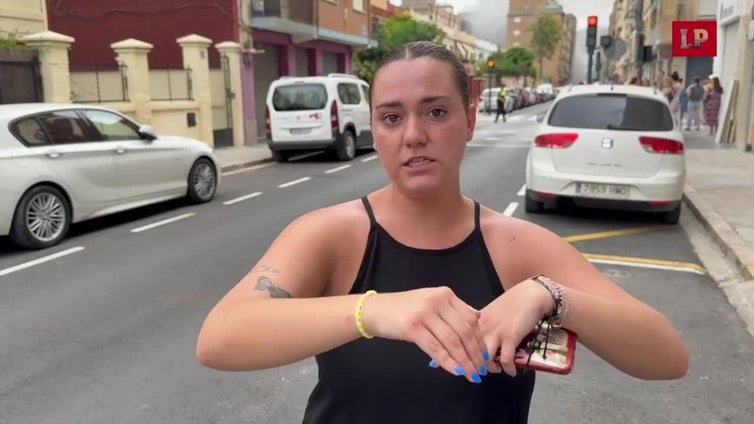 vecina de la finca testigo del incendio