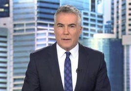 David Cantero, cuando presentaba 'Informativos Telecinco'.