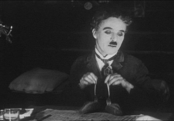 Charles Chaplin en 'La quimera de oro'