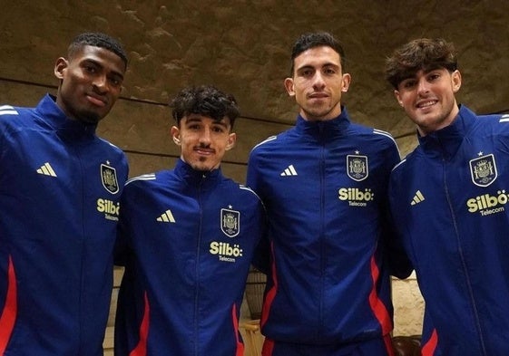 Mosquera, Diego López, Tárrega y Javi Guerra, con la sub-21.