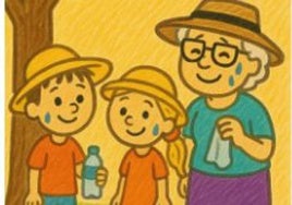 Nico, Lola y su abuela en una ola de calor.