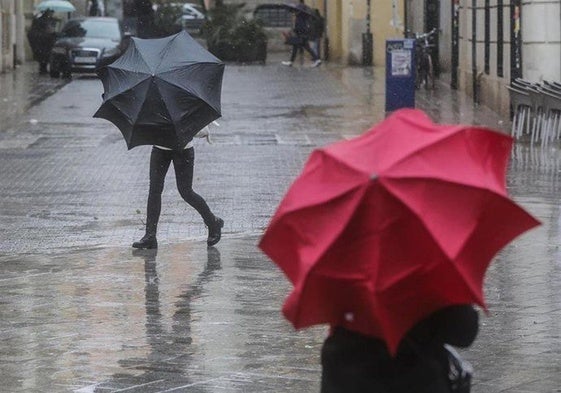 LLuvias y tormentas en Valencia.