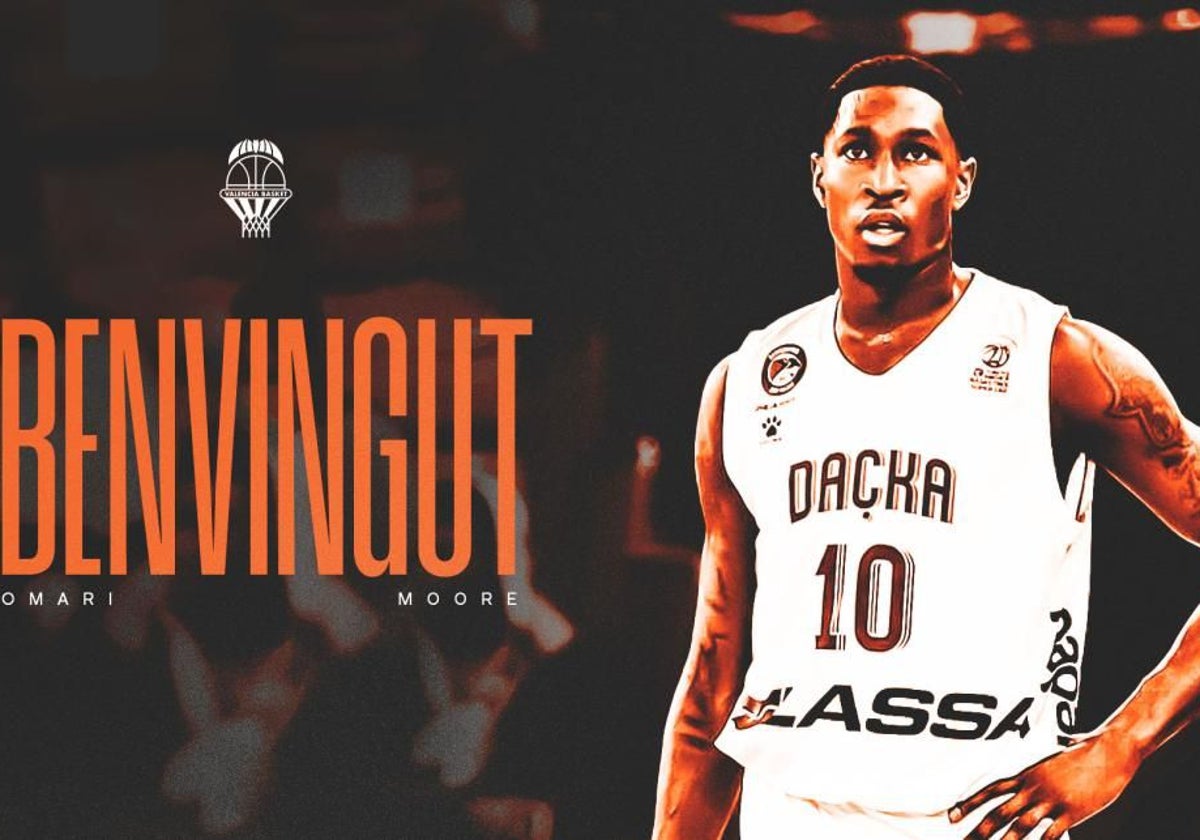 Cartel del fichaje de Omari Moore.